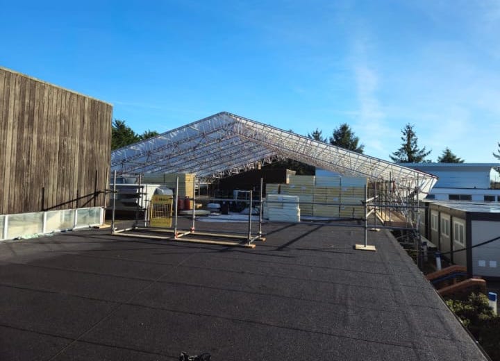 Temporary roof scaffolding in Birmingham by Blaize Scaffolding