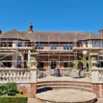 Domestic scaffolding setup in Birmingham by Blaize Scaffolding for roof and fascia repairs